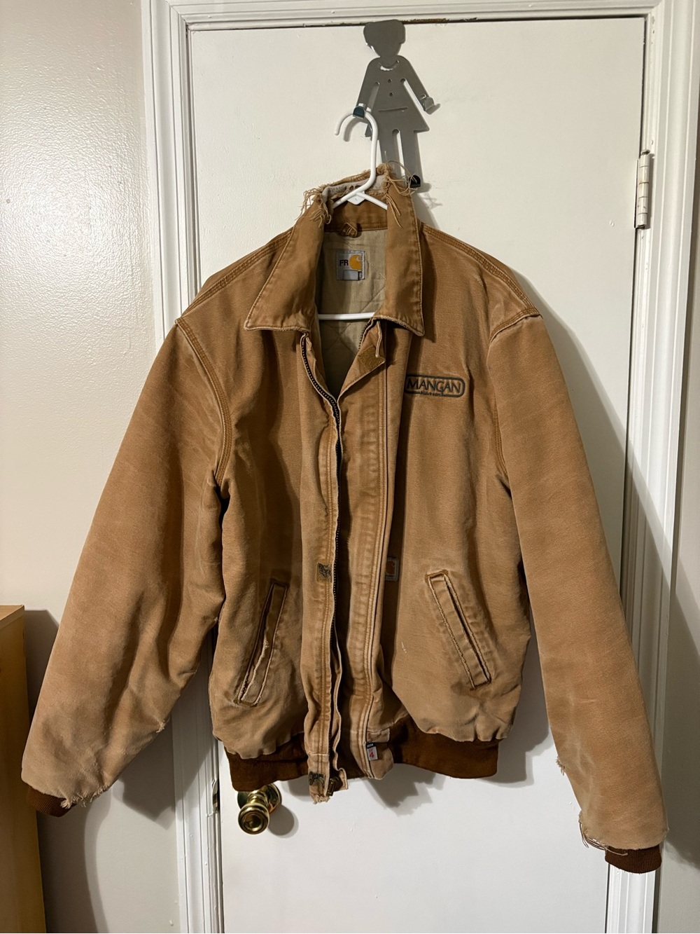 Carhartt Fire resistant Brown Workwear Jacket - Mangan Large Tall